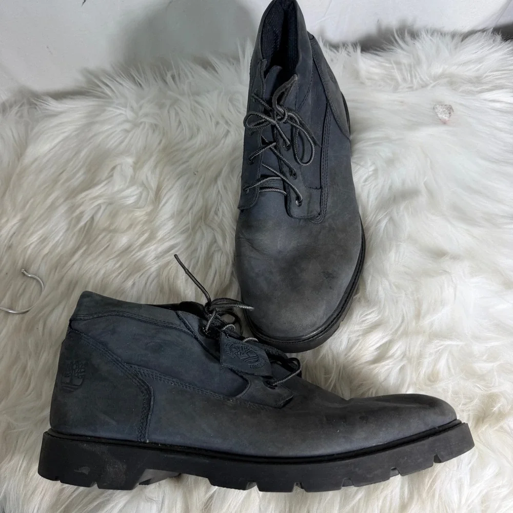 Timberland Earthkeepers Navy Blue Nubuck Leather Chukka Boots‎ 1046R Mens 12M